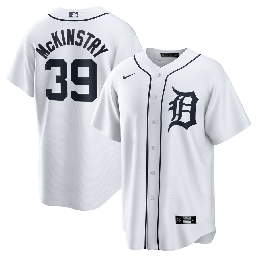 Men's Detroit Tigers Zach McKinstry Nike White Home Replica Jersey