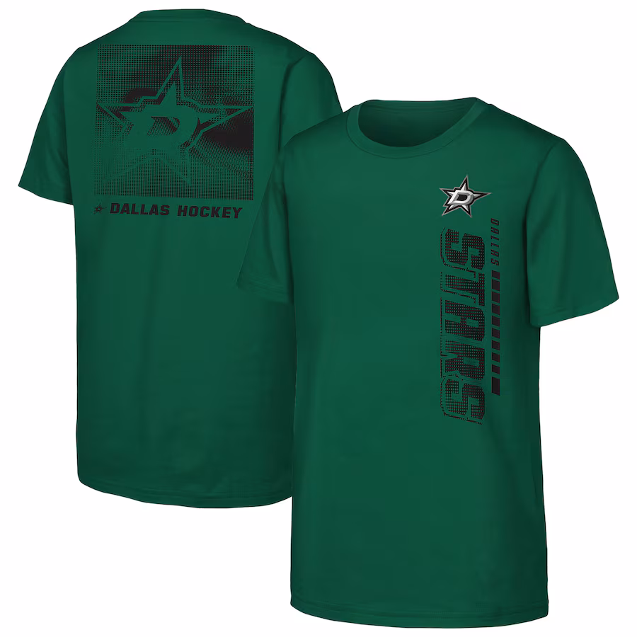 Youth Dallas Stars Kelly Green Atmosphere T-Shirt