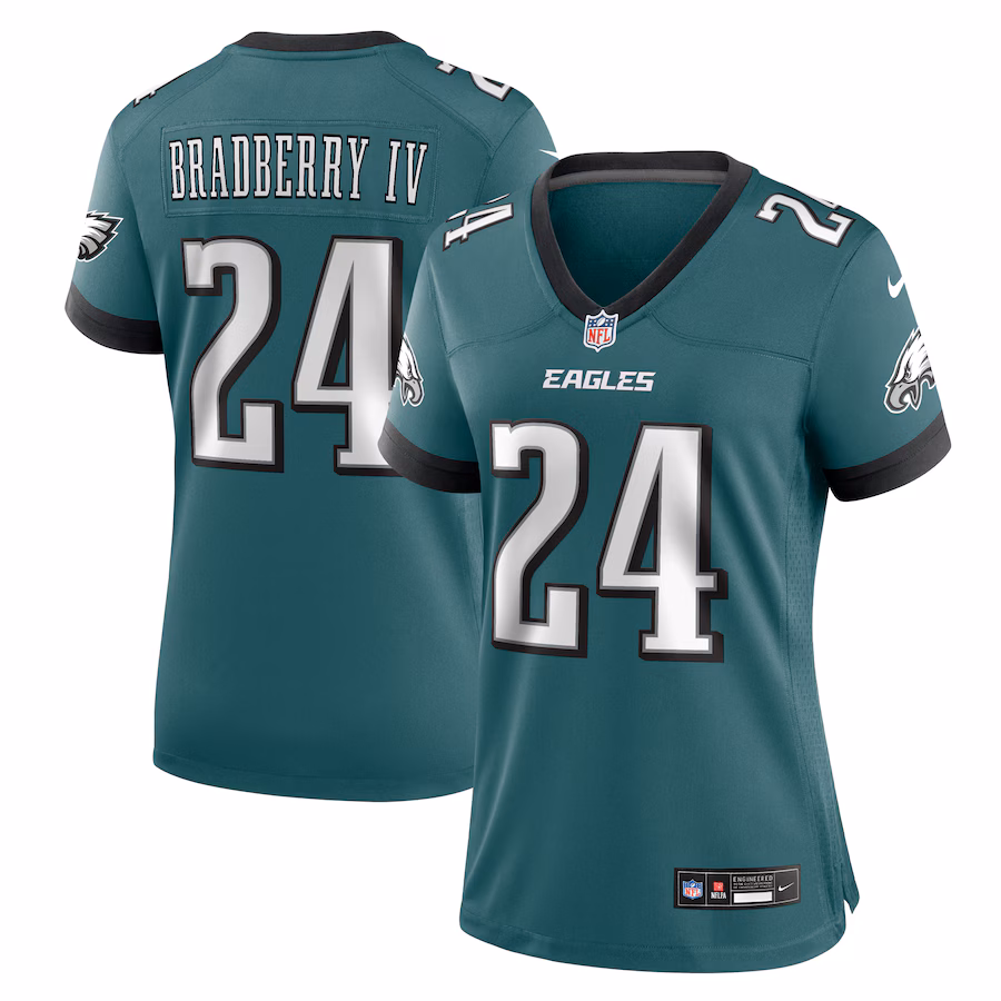 Women's Philadelphia Eagles James Bradberry IV Nike Midnight Green Team Game Jersey