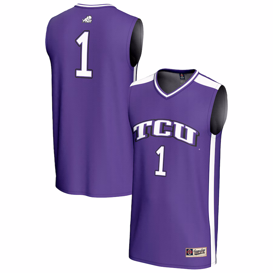 Unisex GameDay Greats #1 Purple TCU Horned Frogs Lightweight Collegiate Basketball Fashion Jersey
