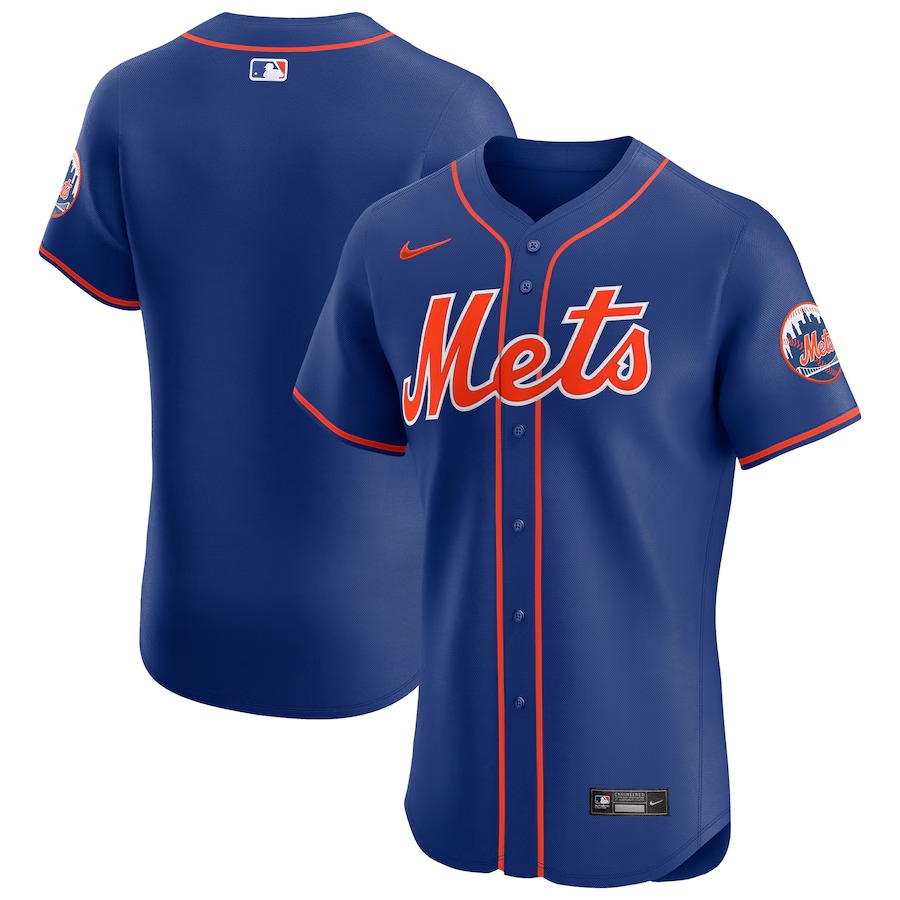 Men's New York Mets Nike Royal Alternate Vapor Premier Elite Patch Jersey