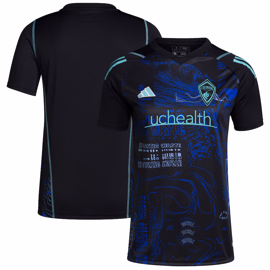 Women's Colorado Rapids  adidas Black 2023 One Planet Replica Jersey