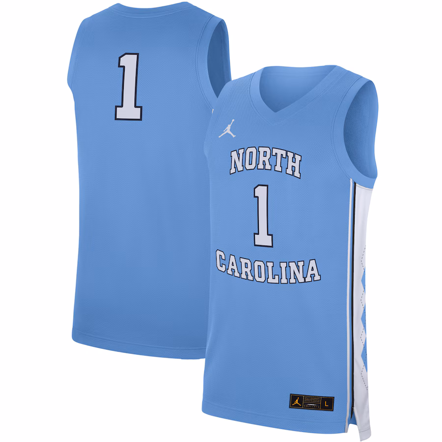 Men's Jordan Brand Carolina Blue North Carolina Tar Heels Replica Jersey