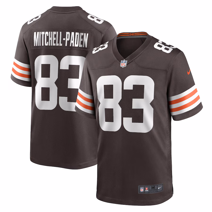 Men's Cleveland Browns Zaire Mitchell-Paden Nike  Brown Team Game Jersey