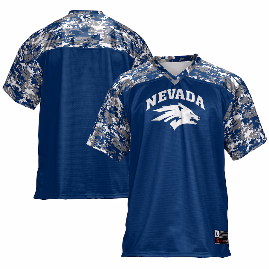 Men's GameDay Greats Navy Nevada Wolf Pack Football Jersey