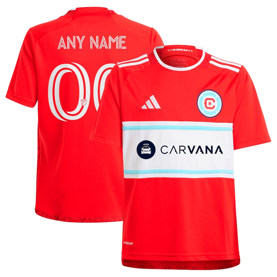 Youth Chicago Fire  adidas Red 2024 Return To Red Replica Custom Jersey