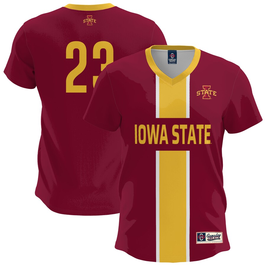 Men's GameDay Greats  Cardinal Iowa State Cyclones Lightweight Soccer Fashion Jersey