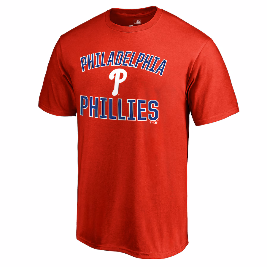 Men's Philadelphia Phillies Red Victory Arch T-Shirt