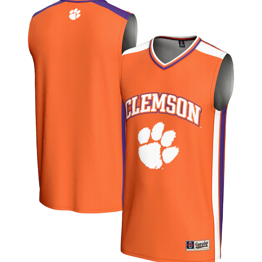 Youth  GameDay Greats Orange Clemson Tigers Spirit Basketball Jersey
