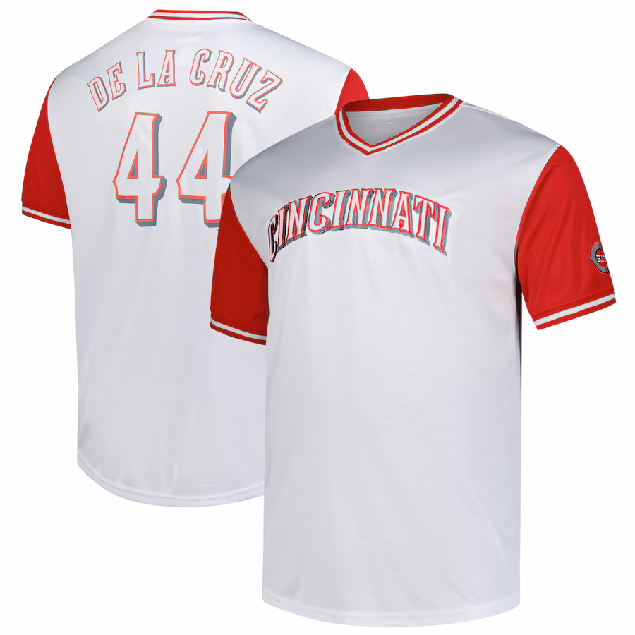 Men's Cincinnati Reds Elly De La Cruz Profile White Big & Tall Birdeye T-Shirt