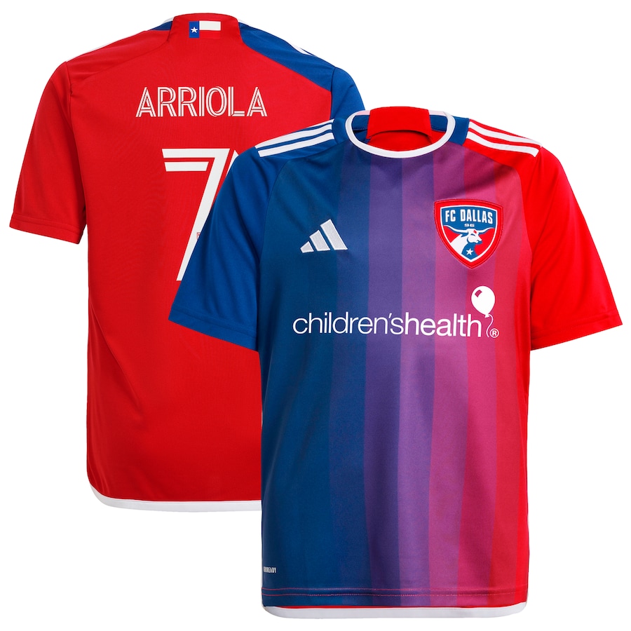 Youth FC Dallas Paul Arriola adidas Navy 2024 After Burner Replica Player Jersey
