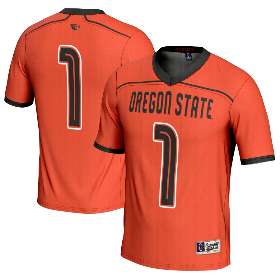 #1 Oregon State Beavers GameDay Greats Youth Men's Lacrosse Fashion Jersey - Orange