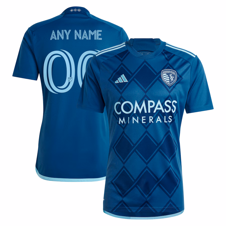 Men's Sporting Kansas City  adidas Navy 2024 Diamonds Our Forever Replica Custom Jersey
