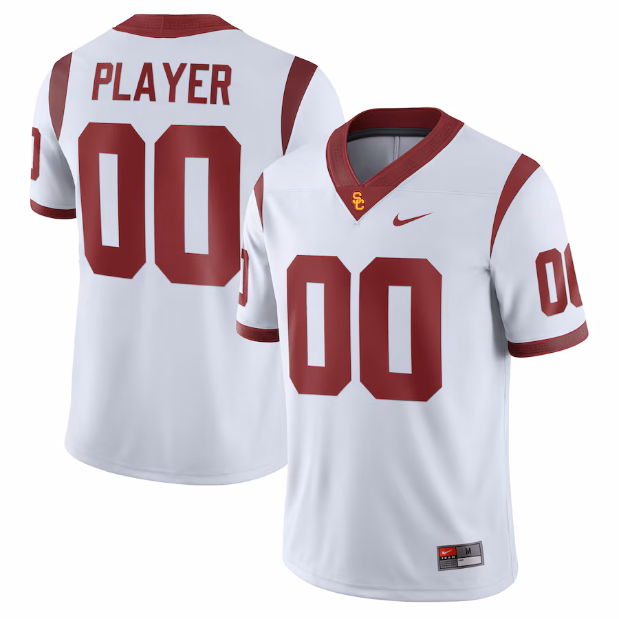 USC Trojans Nike Pick-A-Player NIL Football Replica Jersey - White