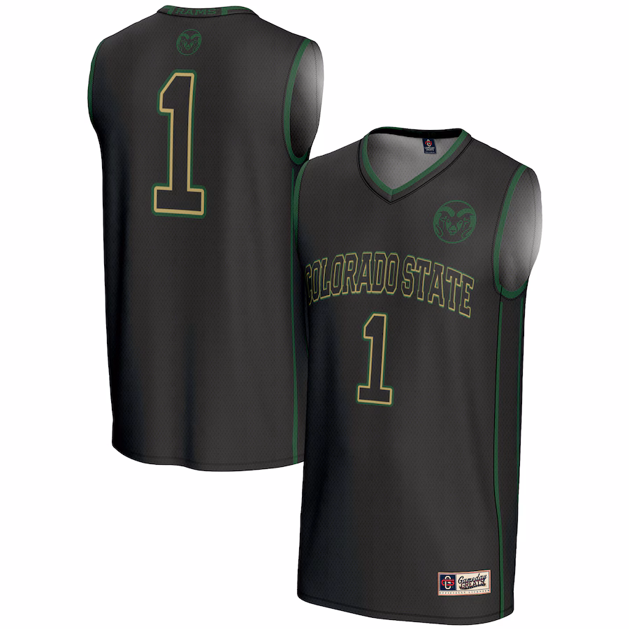 Youth GameDay Greats #1 Black Colorado State Rams Lightweight Basketball Jersey