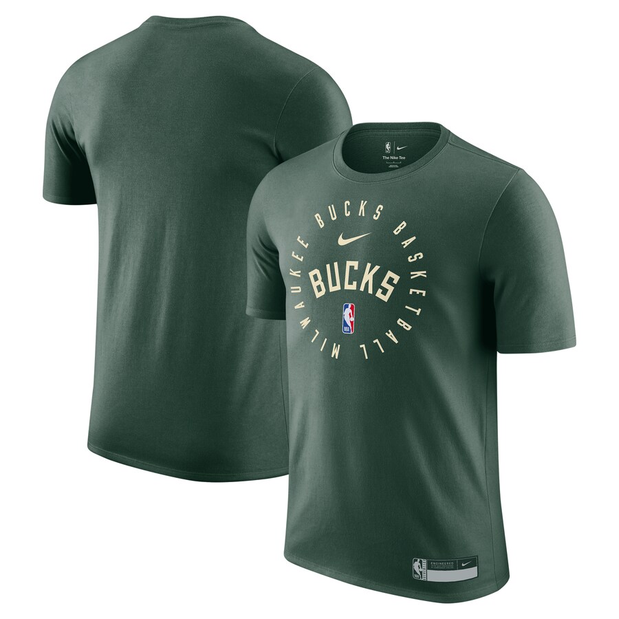 Men's Milwaukee Bucks Nike Hunter Green 2024/25 Legend On-Court Practice Performance T-Shirt