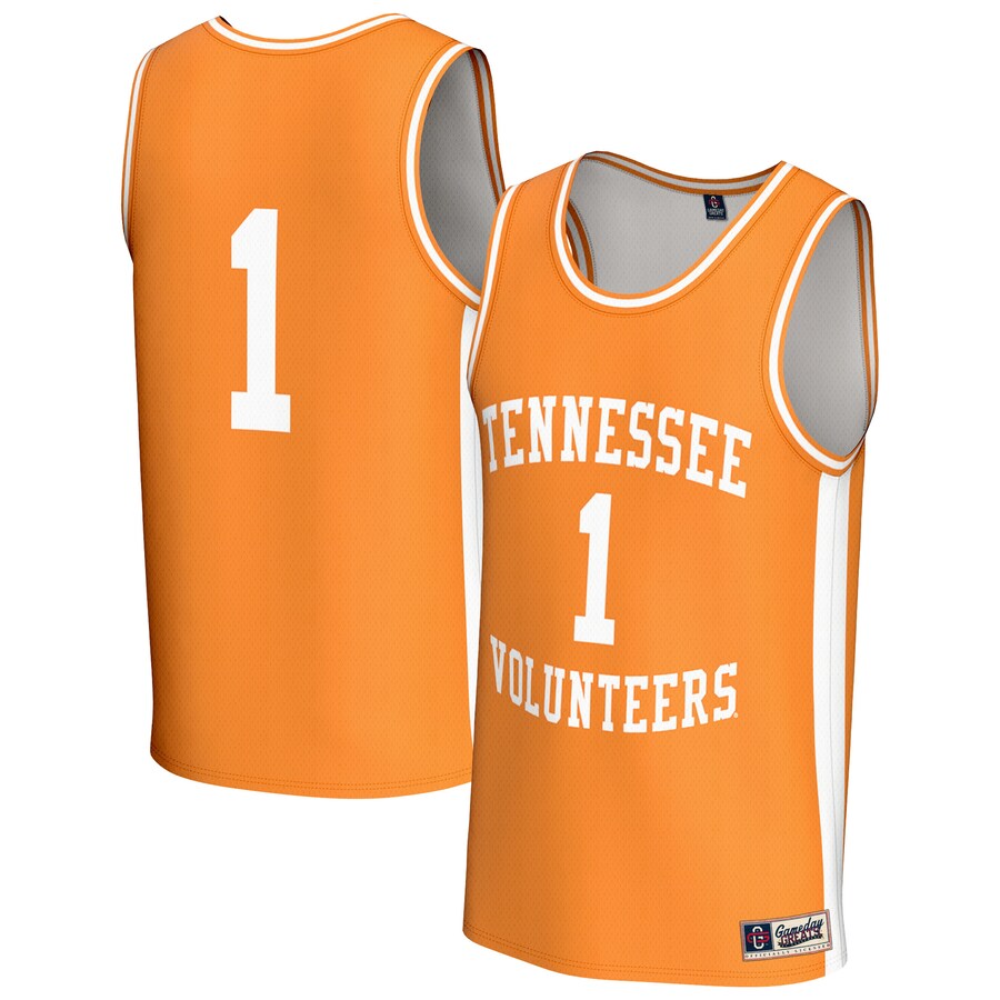 Youth GameDay Greats #1 Tennessee Orange Tennessee Volunteers Lightweight Men's Basketball Fashion Jersey