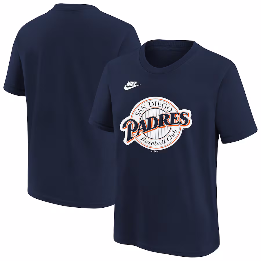 Youth San Diego Padres Nike Navy Team Logo T-Shirt