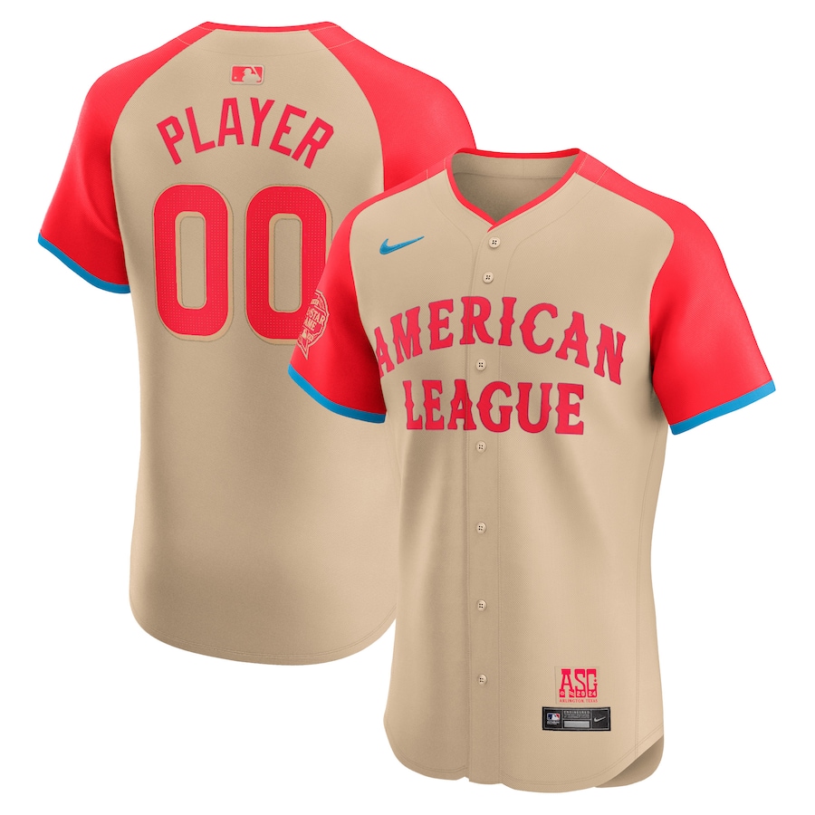 Men's American League  Nike Cream 2024 MLB All-Star Game Elite Pick-A-Player Jersey
