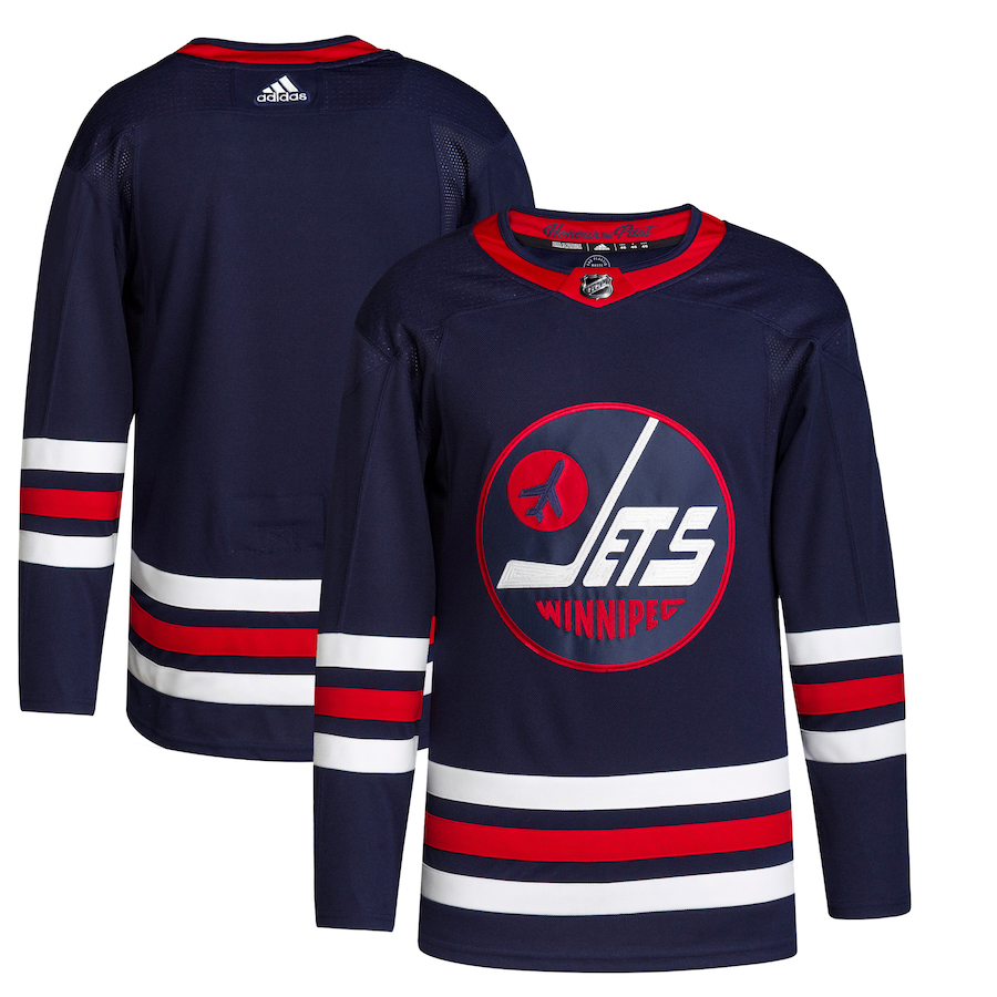 Men's Winnipeg Jets adidas Navy 2021/22 Alternate Primegreen Authentic Jersey