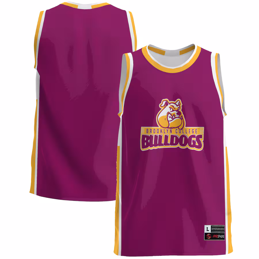 Men's GameDay Greats  Maroon Brooklyn College Bulldogs  Lightweight Basketball Jersey