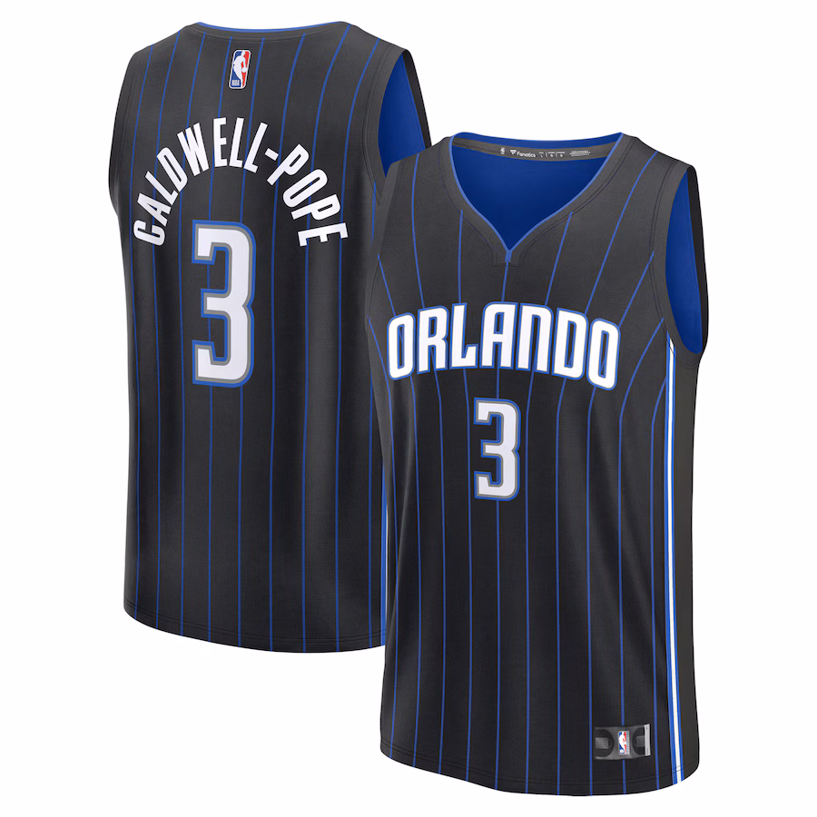 Youth Orlando Magic Kentavious Caldwell-Pope Fanatics Black Fast Break Replica Player Jersey - Icon Edition