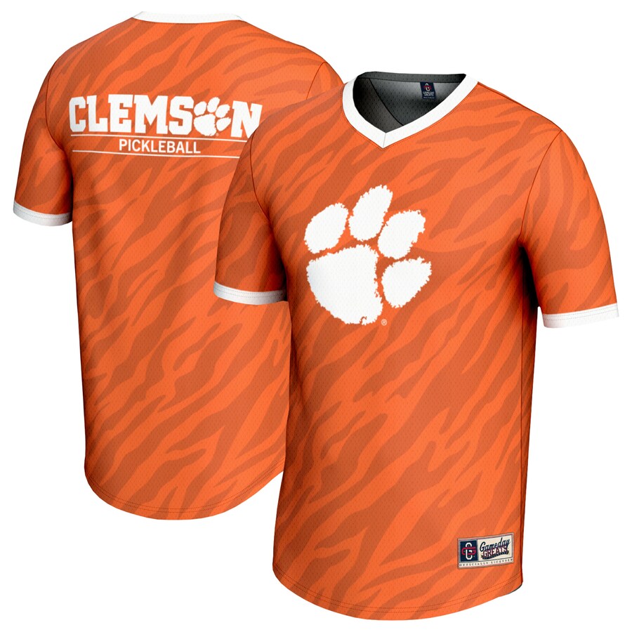 Youth GameDay Greats  Orange Clemson Tigers Lightweight Pickleball Jersey