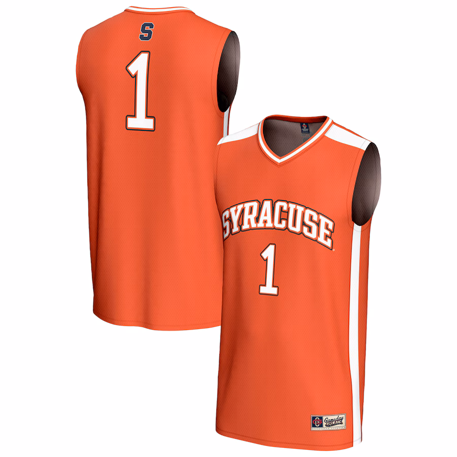 Youth GameDay Greats #1 Orange Syracuse Orange Lightweight Collegiate Basketball Fashion Jersey