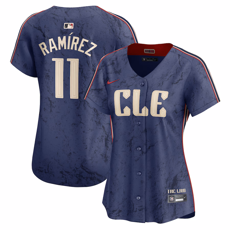 Women's Cleveland Guardians José Ramírez Nike Navy 2024 City Connect Limited Jersey