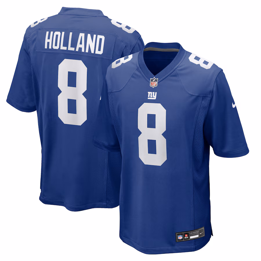 Men's New York Giants Jevon Holland Nike Royal Team Game Jersey