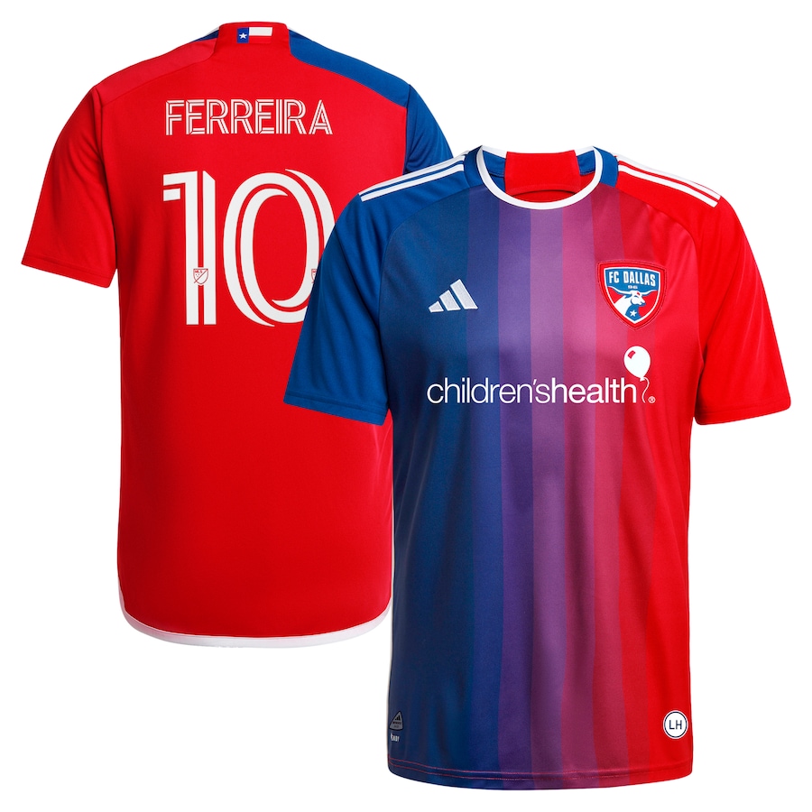 Men's FC Dallas Jesus Ferreira adidas Navy 2024 After Burner Replica Player Jersey