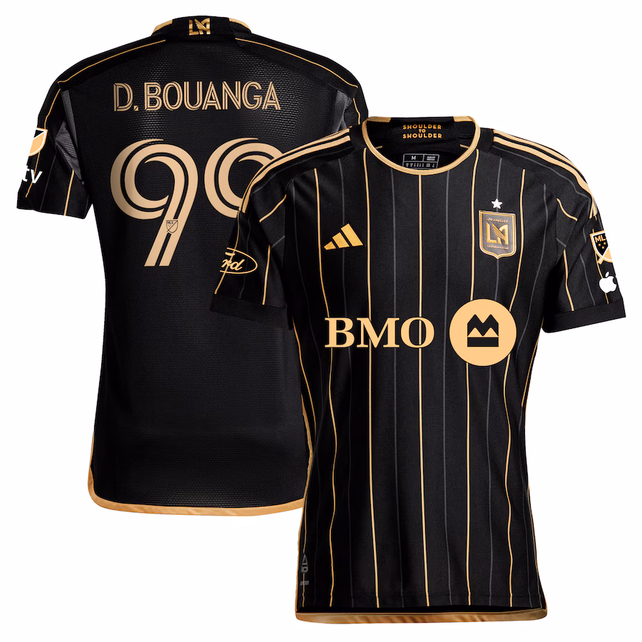 Men's LAFC Denis Bouanga adidas Black 2024 Primary Authentic Player Jersey