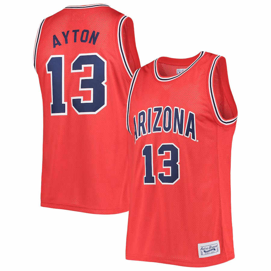 Men's Original Retro Brand Deandre Ayton Red Arizona Wildcats Commemorative Classic Basketball Jersey