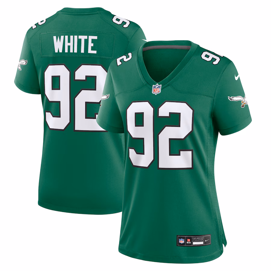 Women's Philadelphia Eagles Reggie White Nike Kelly Green Alternate Game Jersey