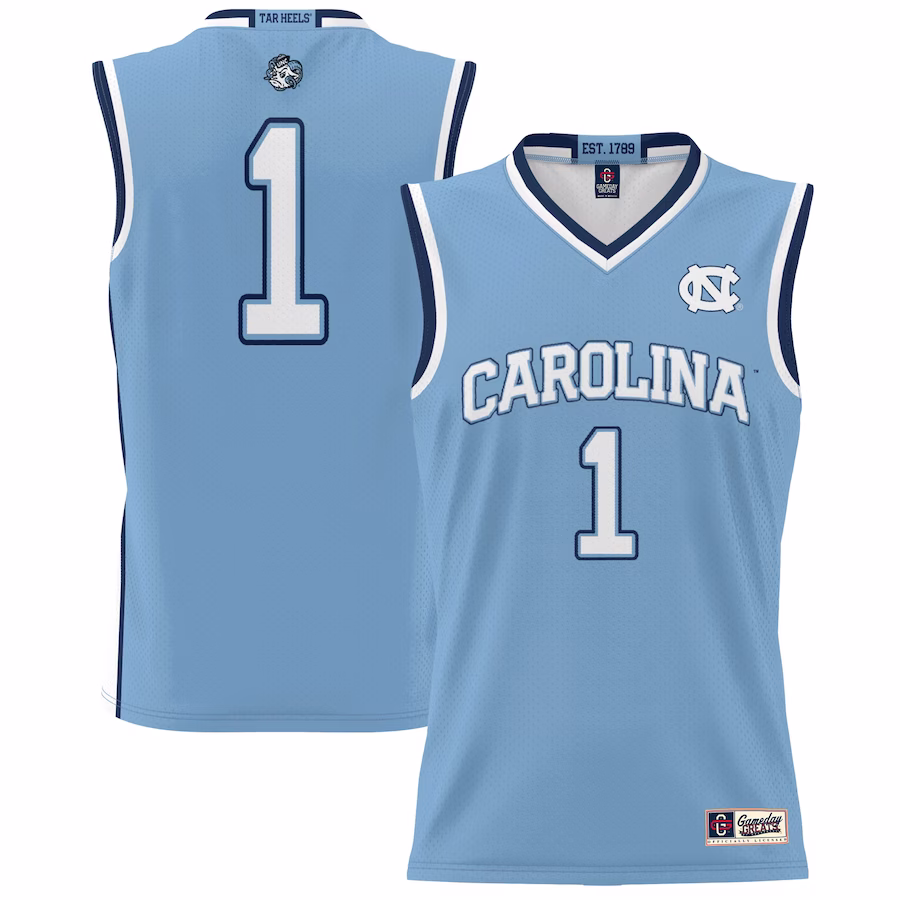 #1 North Carolina Tar Heels GameDay Greats Youth Lightweight Basketball Jersey - Carolina Blue