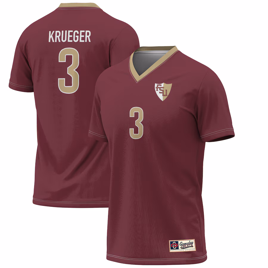 Youth GameDay Greats Casey Krueger Garnet Florida State Seminoles Lightweight Alumni Soccer Jersey