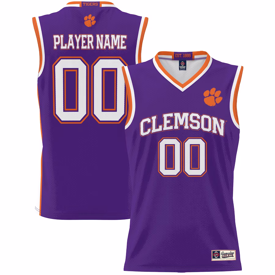 Clemson Tigers GameDay Greats Youth NIL Pick-A-Player Lightweight Basketball Jersey - Purple
