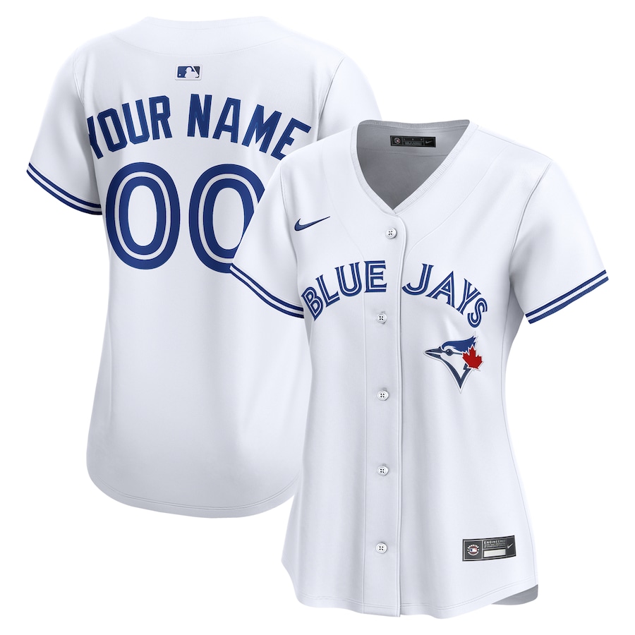 Women's Toronto Blue Jays Nike White Home Limited Custom Jersey