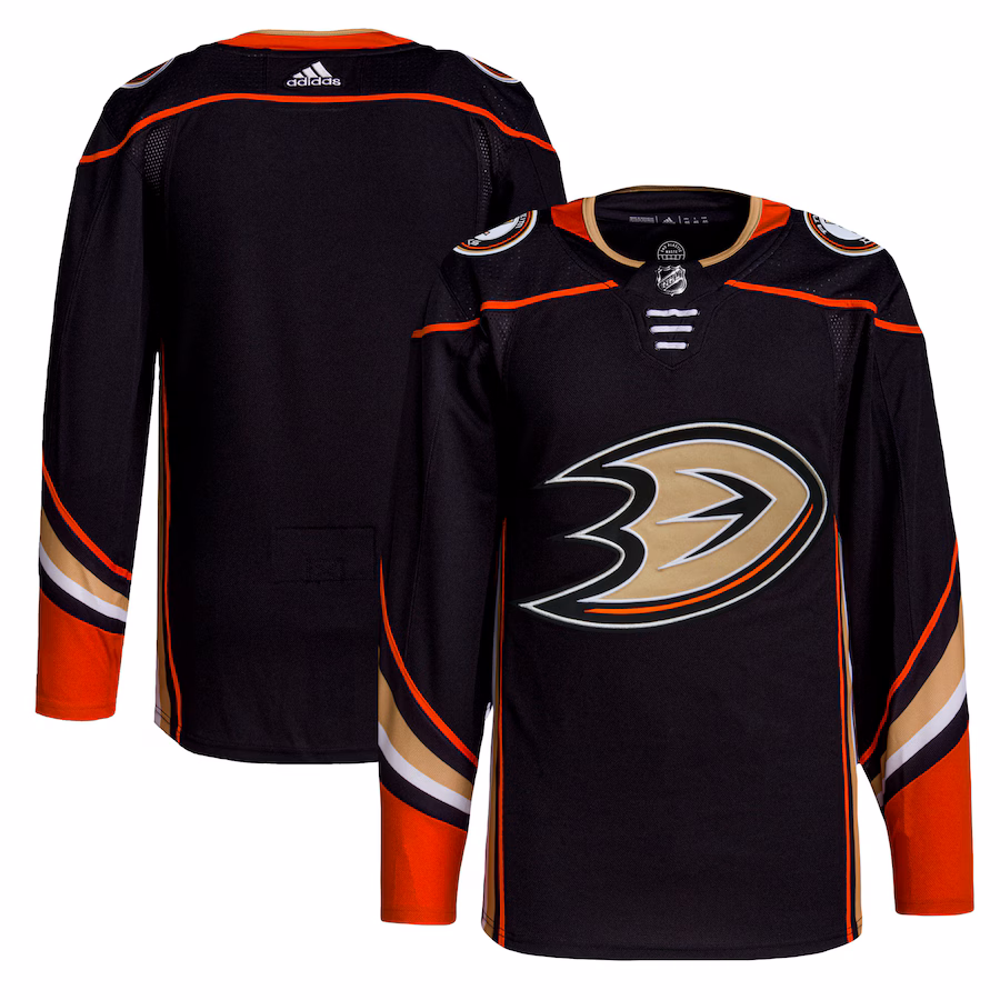 Men's Anaheim Ducks adidas Black Home Authentic Jersey