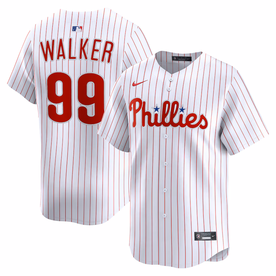 Men's Philadelphia Phillies Taijuan Walker Nike White Alternate Limited Player Jersey