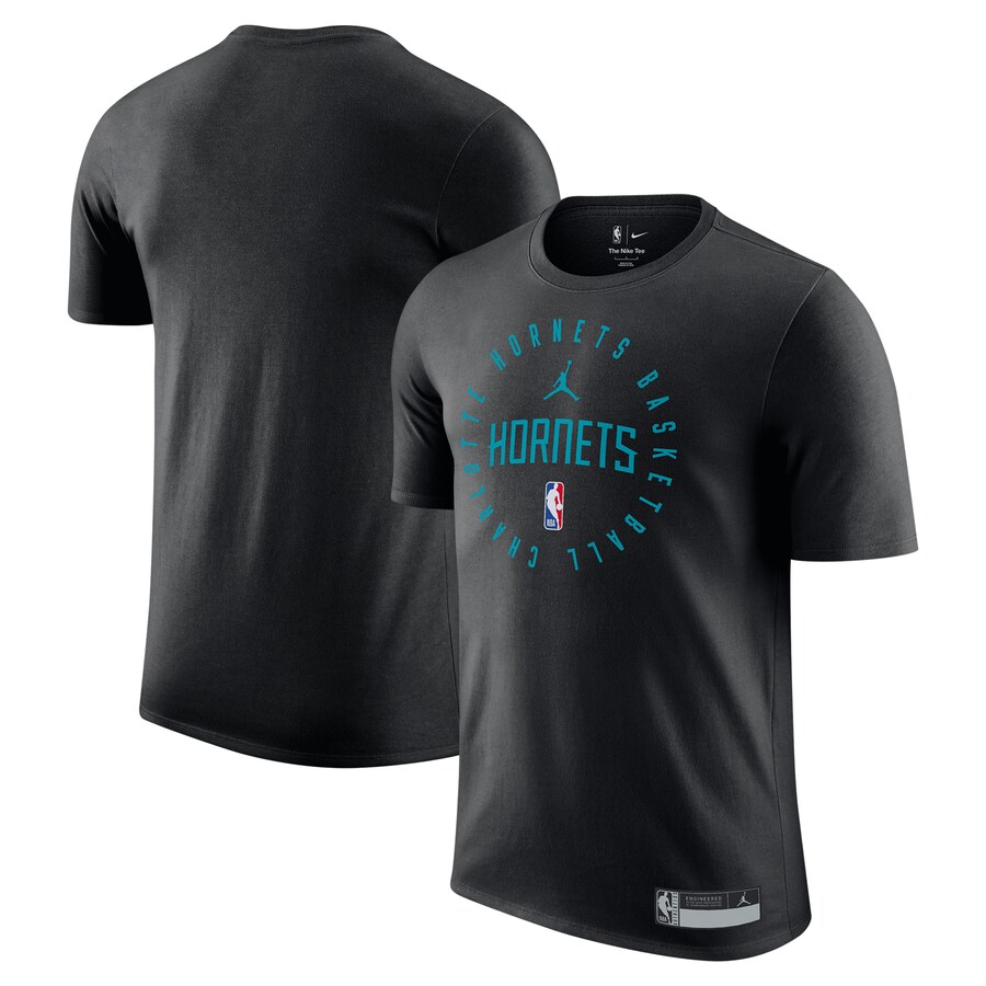 Men's Charlotte Hornets Jordan Brand Black 2024/25 Legend On-Court Practice Performance T-Shirt