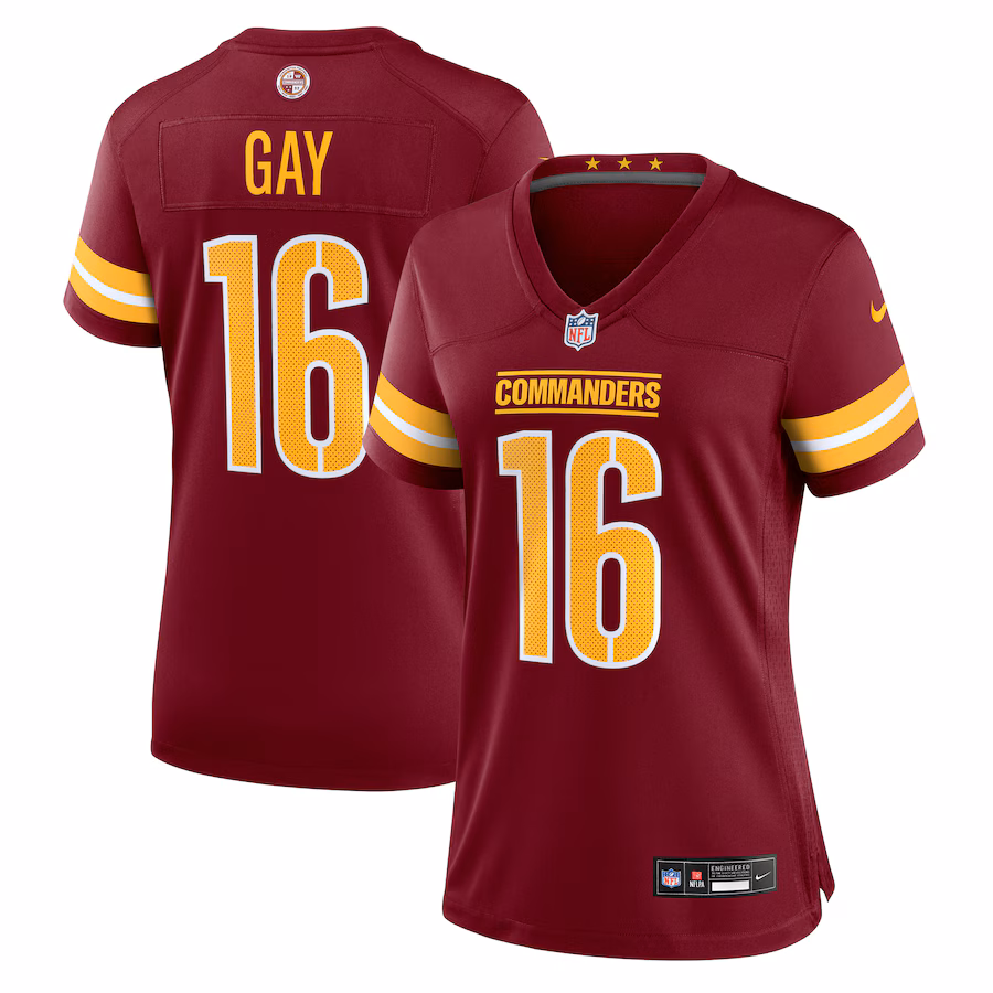 Women's Washington Commanders Matt Gay Nike Burgundy Team Game Jersey