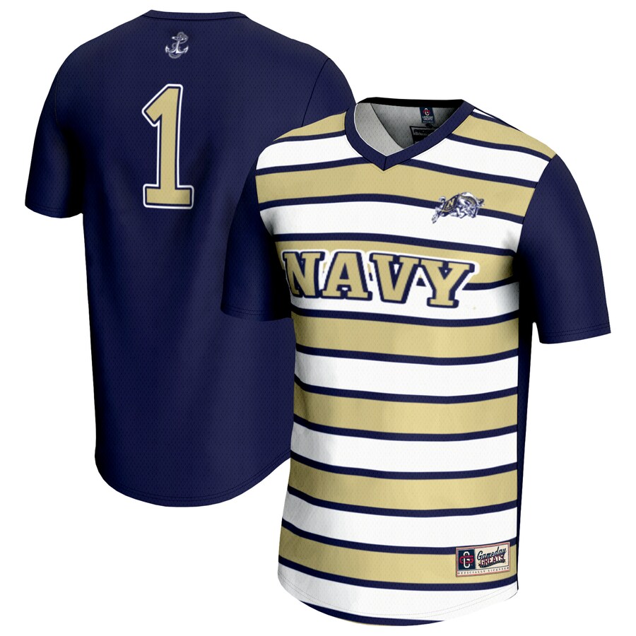 Unisex GameDay Greats #1 Navy Navy Midshipmen Lightweight Soccer Fashion Jersey