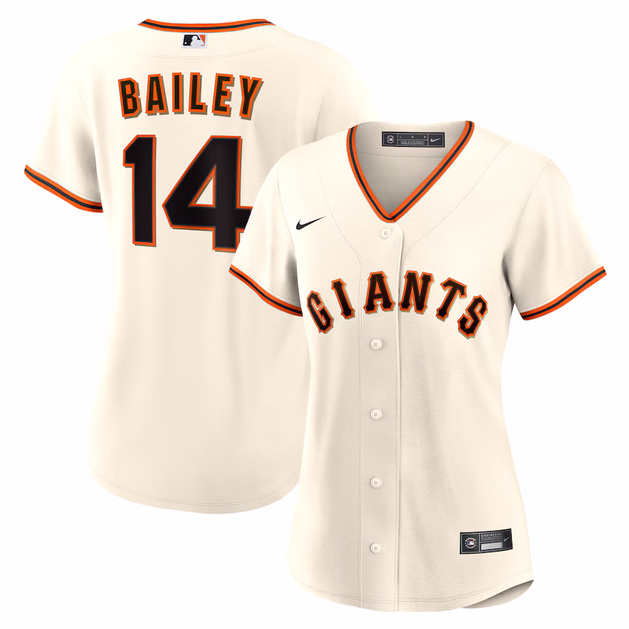 Women's San Francisco Giants Patrick Bailey Nike Cream Home Replica Jersey