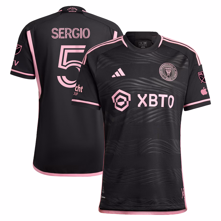 Men's Inter Miami CF Sergio Busquets adidas Black 2023 La Noche Authentic Player Jersey