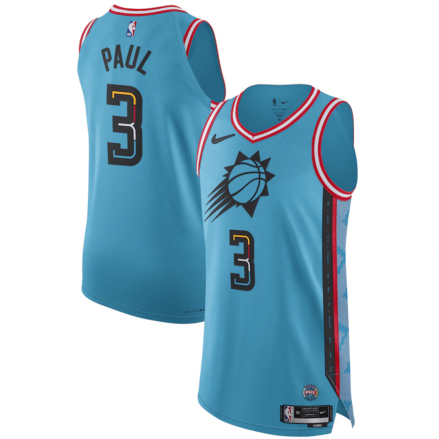Men's Phoenix Suns Chris Paul Nike Turquoise 2022/23 Authentic Jersey - City Edition