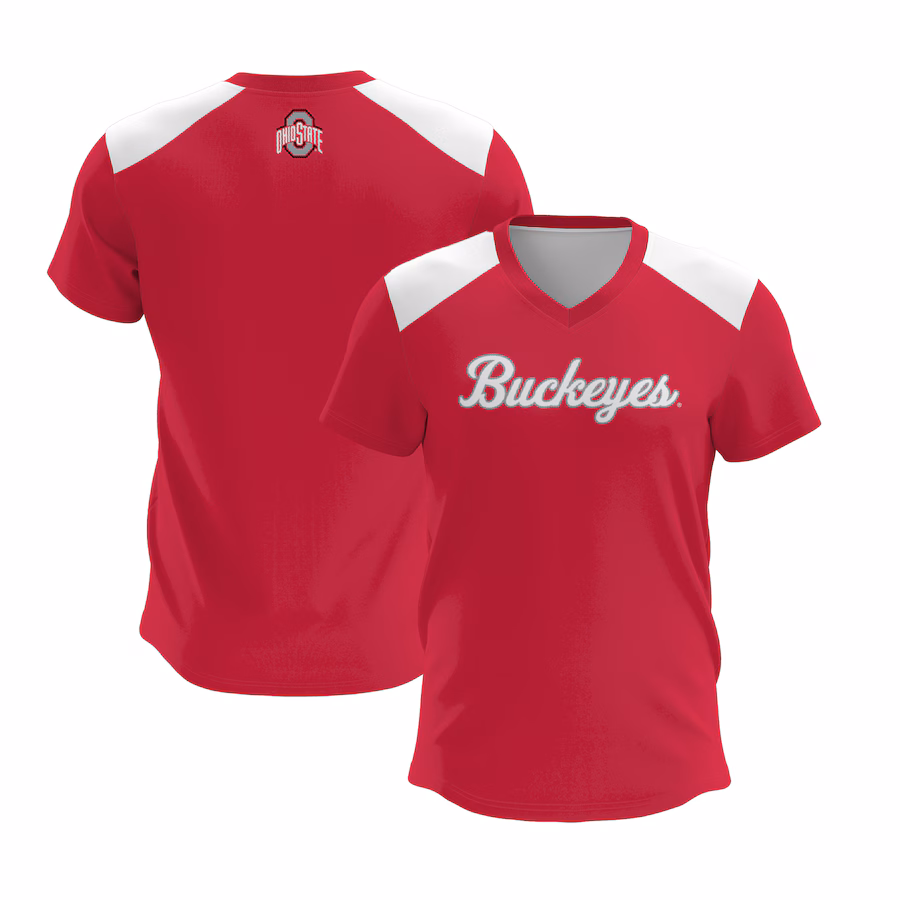 Youth GameDay Greats Scarlet Ohio State Buckeyes Lightweight Lacrosse Jersey