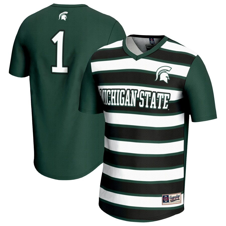 Unisex GameDay Greats #1 Green Michigan State Spartans Lightweight Soccer Fashion Jersey