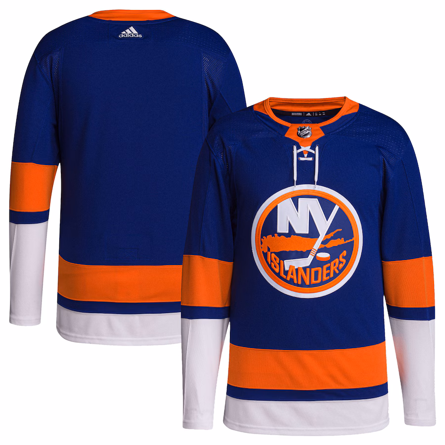 Men's New York Islanders adidas Royal Home Primegreen Authentic Blank Jersey