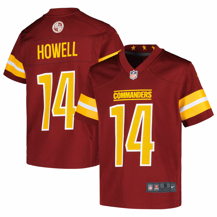 Youth Washington Commanders Sam Howell Nike Burgundy Game Jersey